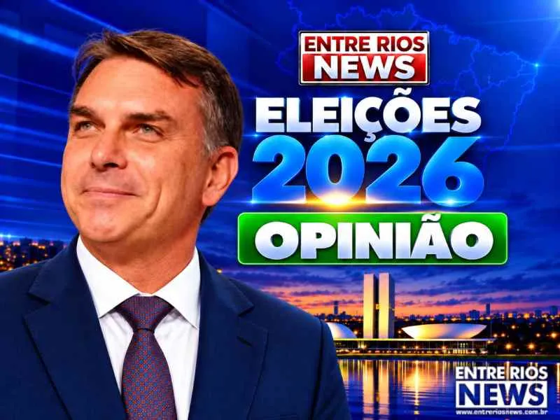 Candidato do PL Flávio Bolsonaro - Arte: Entre Rios News
