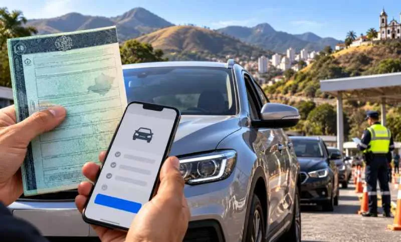 CRLV pode ser emitido pelo app CNH do Brasil ou impresso pelo site do Detran-MG - Foto: NC News